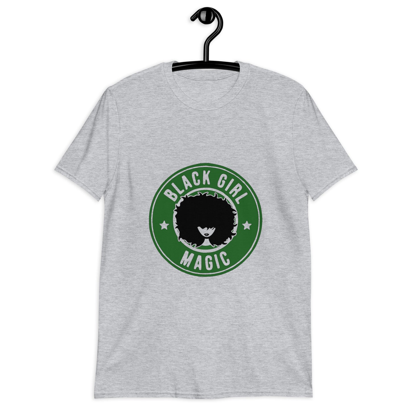 Black Girl Magic  - Short-Sleeve Unisex T-Shirt (Green/Blk)