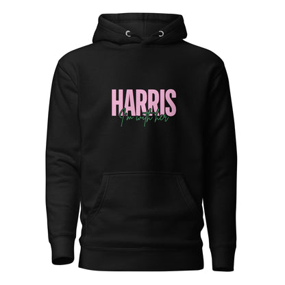 Pink & Green Harris 24' Unisex Hoodie