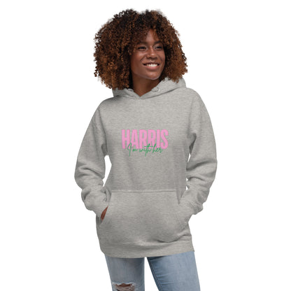 Pink & Green Harris 24' Unisex Hoodie