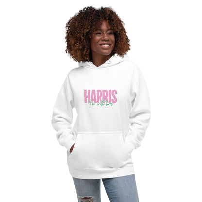 Pink & Green Harris 24' Unisex Hoodie