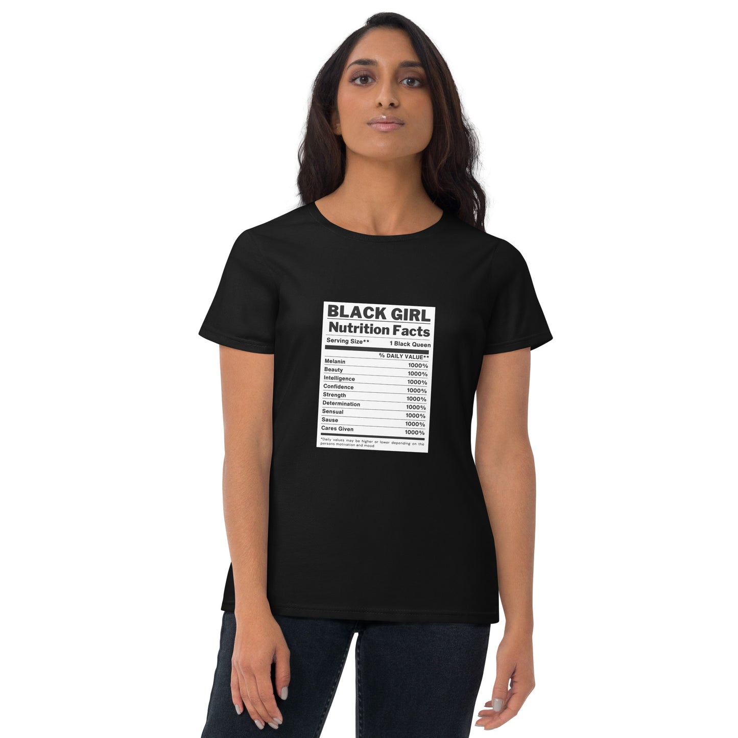 Black Girl Magic Nutritional Facts Women's short sleeve t-shirt