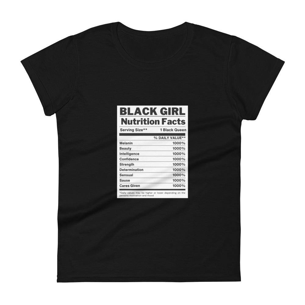 Black Girl Magic Nutritional Facts Women's short sleeve t-shirt