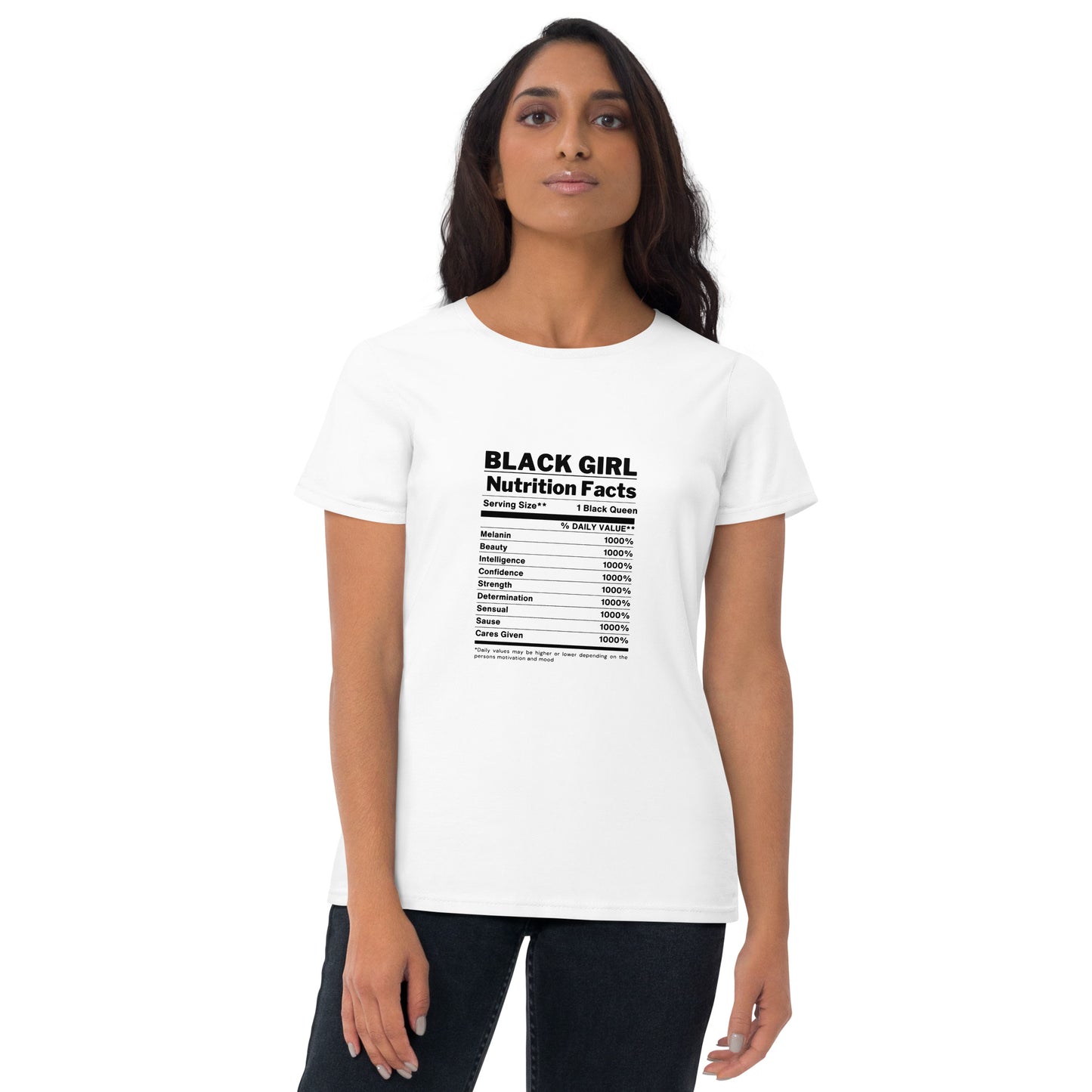 Black Girl Magic Nutritional Facts Women's short sleeve t-shirt